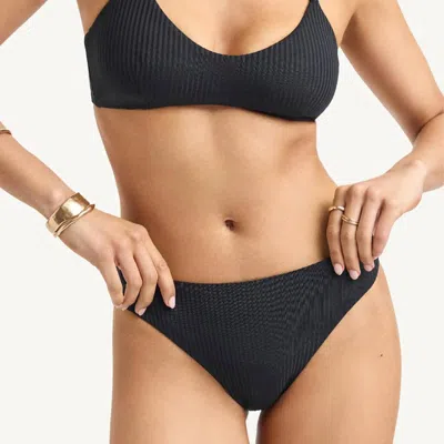 Vitamin A California High Leg Bikini Bottom In Black