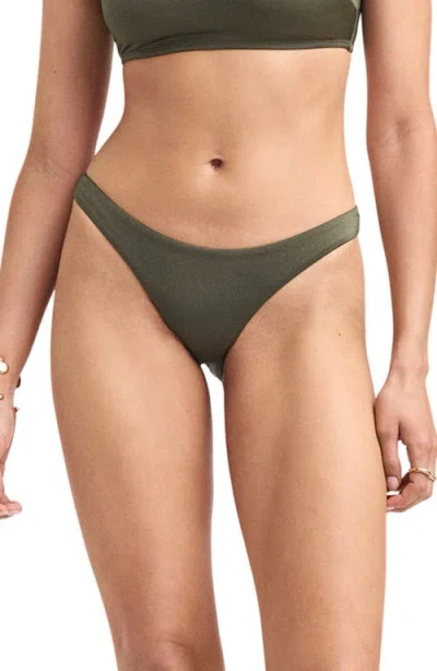 Vitamin A ® California High Leg Bikini Bottoms In Green