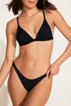 Vitamin A California High Leg Ribbed Bottom In Black In Black