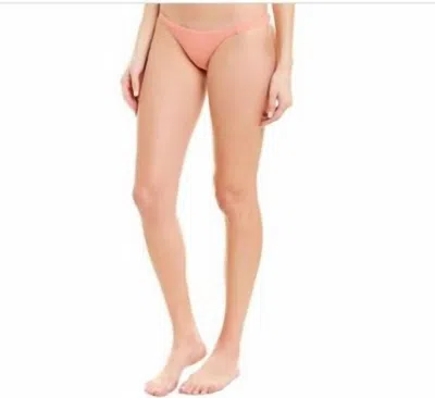 Vitamin A Carmen Rib Bikini Bottom In Pink In Multi