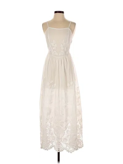 Pre-owned Vitamin A Casual Dress In White