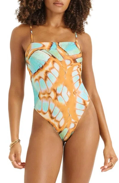 Vitamin A ® Classic Bandeau One-piece Swimsuit In Multi