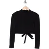 Vitamin A ® Cleo Long Sleeve Crop Rashguard In Black