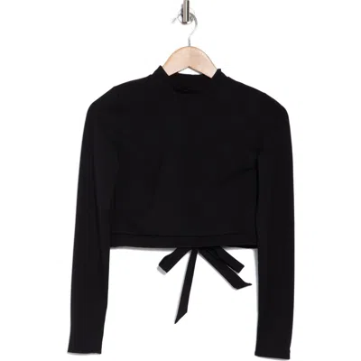 Vitamin A ® Cleo Long Sleeve Crop Rashguard In Black