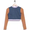 Vitamin A ® Cleo Long Sleeve Crop Rashguard In Multi