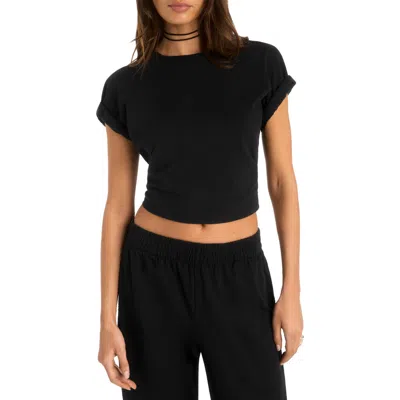Vitamin A ® Coast Crop T-shirt In Black