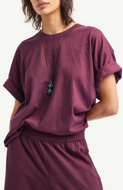 Vitamin A ® Coast Oversize Boyfriend T-shirt In Purple