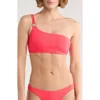 Vitamin A Cosmo One-shoulder Bikini Top In Pink