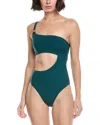 Vitamin A Cosmo One-shoulder One-piece In Brown