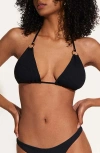 Vitamin A ® Cosmo Rib Bikini Top In Black