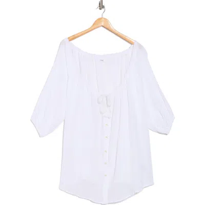Vitamin A ® Costa Cover-up Shirtdress In White