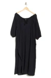 Vitamin A ® Costa Organic Cotton Cover-up Caftan In Black