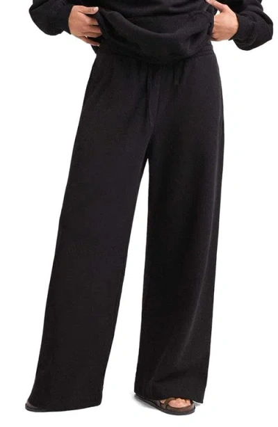 Vitamin A ® Dawn Classic Cotton Wide Leg Sweatpants In Black