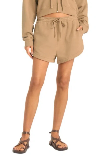 Vitamin A ® Dawn Cotton Drawstring Shorts In Brown