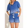 Vitamin A ® Daya Embroidered Organic Cotton Cover-up Shorts In Cob