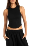 Vitamin A ® Daybreak Essential Crop Tank In Black