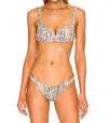 Vitamin A Demi Bikini Top In Mojave Snake