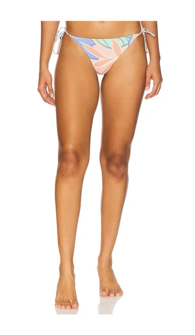 Vitamin A Ella Tie Side Bikini Bottom In Retro Jungle