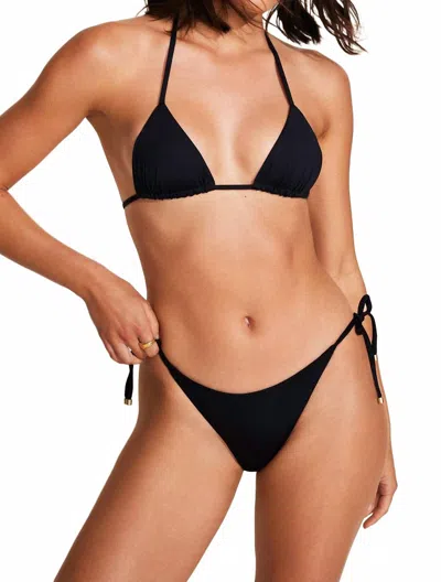 Vitamin A Elle Side Tie Bikini Bottom In Black