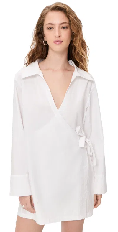 Vitamin A Elodie Wrap Dress White