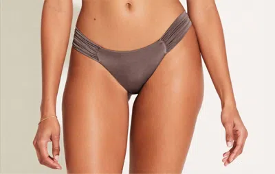 Vitamin A Gemma Ruched Bottom - Mineral Shimmer In Brown