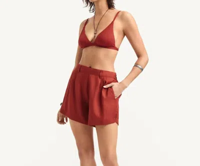Vitamin A Getaway Short In Deep Madder In Brown