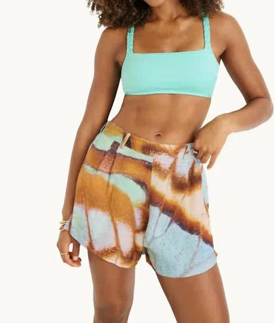 Vitamin A Getaway Short In Malachite Butterfly In Multi