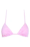 Vitamin A ® Gia Reversible Triangle Bikini Top In Magenta