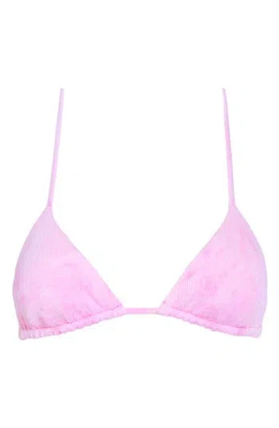 Vitamin A ® Gia Reversible Triangle Bikini Top In Magenta