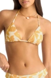Vitamin A ® Gia Triangle Bikini Top In Yellow