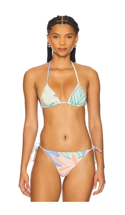 Vitamin A Gia Triangle Bikini Top In Retro Jungle