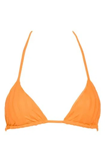 Vitamin A ® Gia Triangle Bikini Top In Tangerine