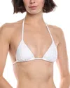Vitamin A Gia Triangle Bikini Top In White