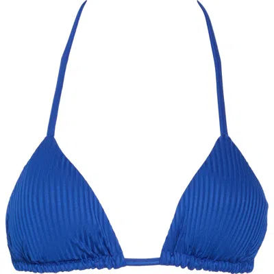 Vitamin A ® Gia Tropical Floral Print Triangle Bikini Top In Lagoon