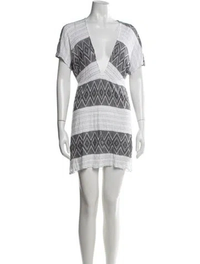 Pre-owned Vitamin A Graphic Print Mini Dress In Multi