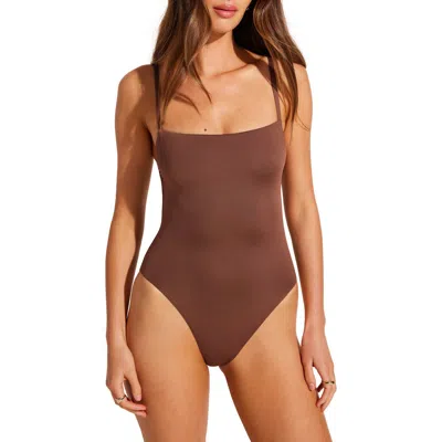 Vitamin A ® Jenna One-piece Swimsuit In Brown