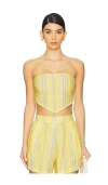 Vitamin A Getaway High-waist Linen Shorts