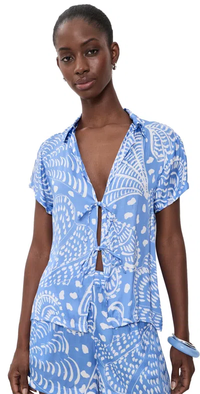 Vitamin A Kami Shirt Blue In Multi