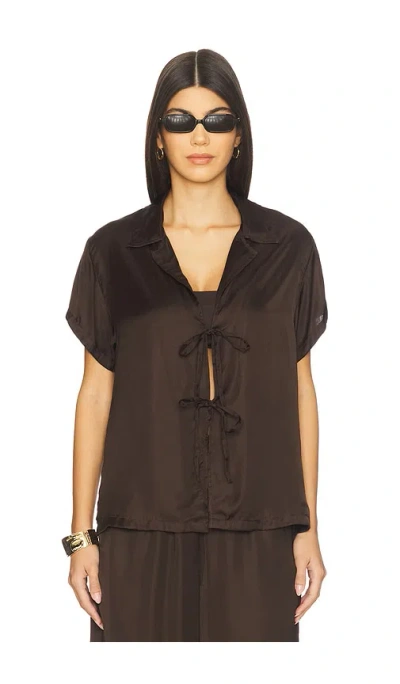 Vitamin A Kami Shirt In Brown