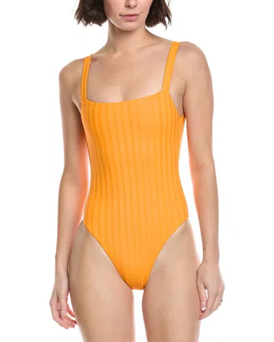 Vitamin A Leah Square Neck One-piece In Orange