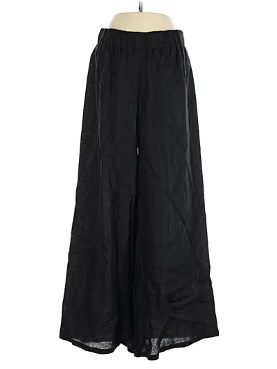Pre-owned Vitamin A Linen Pants In Black
