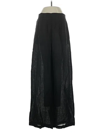 Pre-owned Vitamin A Linen Pants In Black