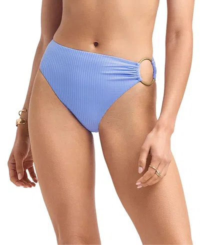 Vitamin A Lolita High Waist Bottom In Blue