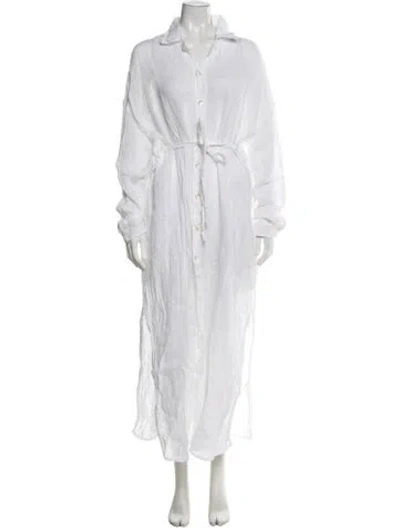 Pre-owned Vitamin A Long Dress In White