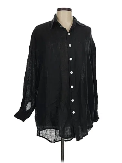 Pre-owned Vitamin A Long Sleeve Button Down Shirt In Black
