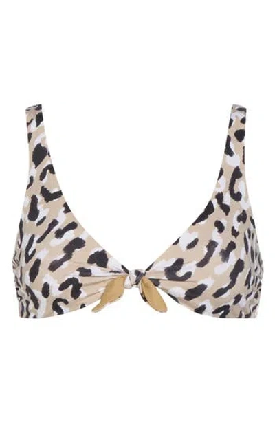 Vitamin A ® Lou Bikini Top In Animal Print