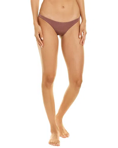 Vitamin A Luciana Full Coverage Bikini Bottom In Brown