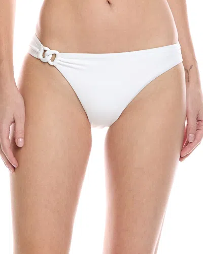 Vitamin A Luxe Link Bikini Bottom In White