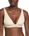Vitamin A Lyra Bralette Bikini Top In Neutral