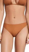 Vitamin A Midori Bikini Bottom In Chai Eco Rib